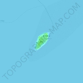Topografische kaart Drummond Island, hoogte, reliëf