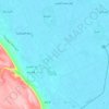 Topografische kaart Al Ghanaym City, hoogte, reliëf