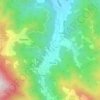 Topografische kaart Merlat, hoogte, reliëf