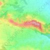 Topografische kaart Serra Perenxisa, hoogte, reliëf