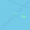 Topografische kaart Walker's Cay, hoogte, reliëf