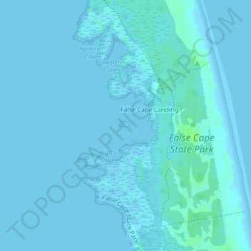 Topografische kaart Big Island, hoogte, reliëf