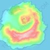 Topografische kaart Barren Island, hoogte, reliëf