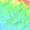 Topografische kaart Río Alajuela, hoogte, reliëf
