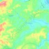 Topografische kaart Capirona, hoogte, reliëf