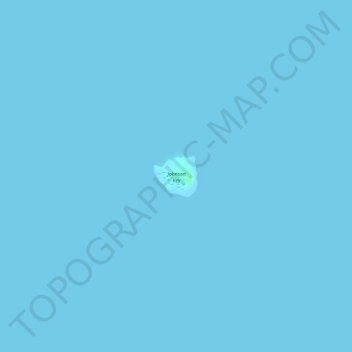 Topografische kaart Johnson Key, hoogte, reliëf