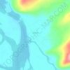 Topografische kaart Il'inka, hoogte, reliëf