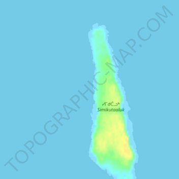 Topografische kaart NU, hoogte, reliëf