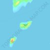 Topografische kaart Cagbinunga Island, hoogte, reliëf