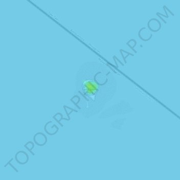 Topografische kaart Little Bakkungaan Island, hoogte, reliëf