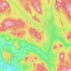 Topografische kaart Flisa, hoogte, reliëf