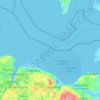 Topografische kaart Kieler Bucht, hoogte, reliëf
