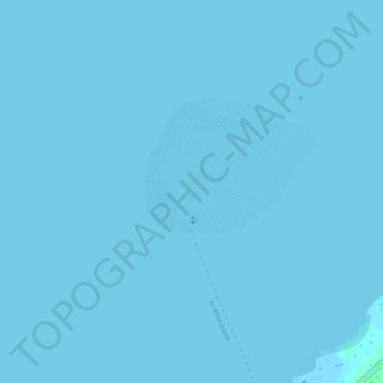 Topografische kaart Medano Islet, hoogte, reliëf