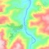 Topografische kaart Rio Côa, hoogte, reliëf