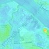 Topografische kaart Dartford Marshes, hoogte, reliëf