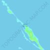 Topografische kaart Man O War Cay, hoogte, reliëf