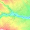 Topografische kaart Manupali River, hoogte, reliëf