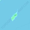 Topografische kaart Malaumauan Island, hoogte, reliëf
