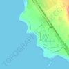 Topografische kaart Playa Caballeros, hoogte, reliëf