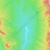 Topografische kaart Meadow Valley Wash, hoogte, reliëf