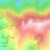 Topografische kaart Tarakund, hoogte, reliëf