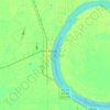 Topografische kaart Lake Chicot, hoogte, reliëf