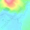 Topografische kaart Курган, hoogte, reliëf