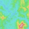 Topografische kaart Glohng ban huni Chaung, hoogte, reliëf