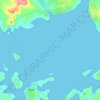 Topografische kaart Scapa Flow, hoogte, reliëf