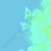 Topografische kaart Sivak Island, hoogte, reliëf