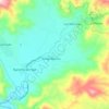 Topografische kaart Río Banilejo, hoogte, reliëf