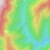Topografische kaart Kiwi Stream, hoogte, reliëf