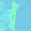 Topografische kaart Seabrook Beach, hoogte, reliëf