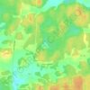 Topografische kaart Linsjön, hoogte, reliëf
