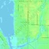 Topografische kaart South Sarasota, hoogte, reliëf