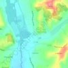 Topografische kaart La Vallade, hoogte, reliëf