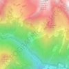Topografische kaart Barre de la Lèche, hoogte, reliëf