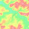 Topografische kaart Оскоба, hoogte, reliëf