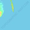 Topografische kaart Sullivan Rock, hoogte, reliëf