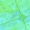 Topografische kaart Natuurreservaat Damvallei, hoogte, reliëf