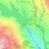 Topografische kaart Presa de Béznar, hoogte, reliëf