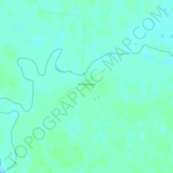 Topografische kaart Усть-Барсук, hoogte, reliëf