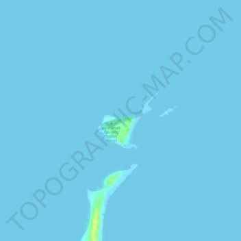 Topografische kaart Little Whale Clay, hoogte, reliëf