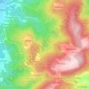 Topografische kaart Meixido-Freires, hoogte, reliëf