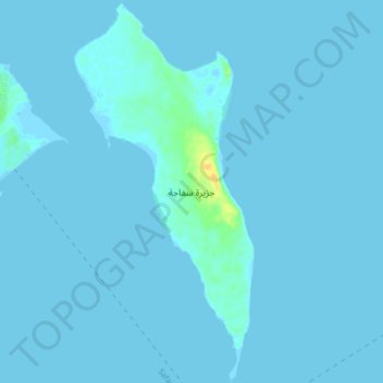 Topografische kaart Safaja, hoogte, reliëf