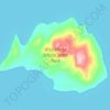 Topografische kaart Wild Horse Island, hoogte, reliëf