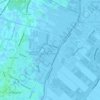 Topografische kaart Vosse- en Weerlanerpolder, hoogte, reliëf