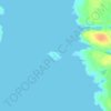 Topografische kaart Slate Island, hoogte, reliëf