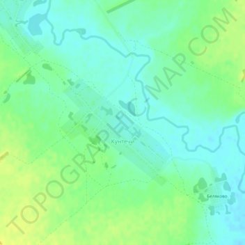 Topografische kaart Кунтечи, hoogte, reliëf