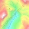 Topografische kaart Thorung Phedi, hoogte, reliëf